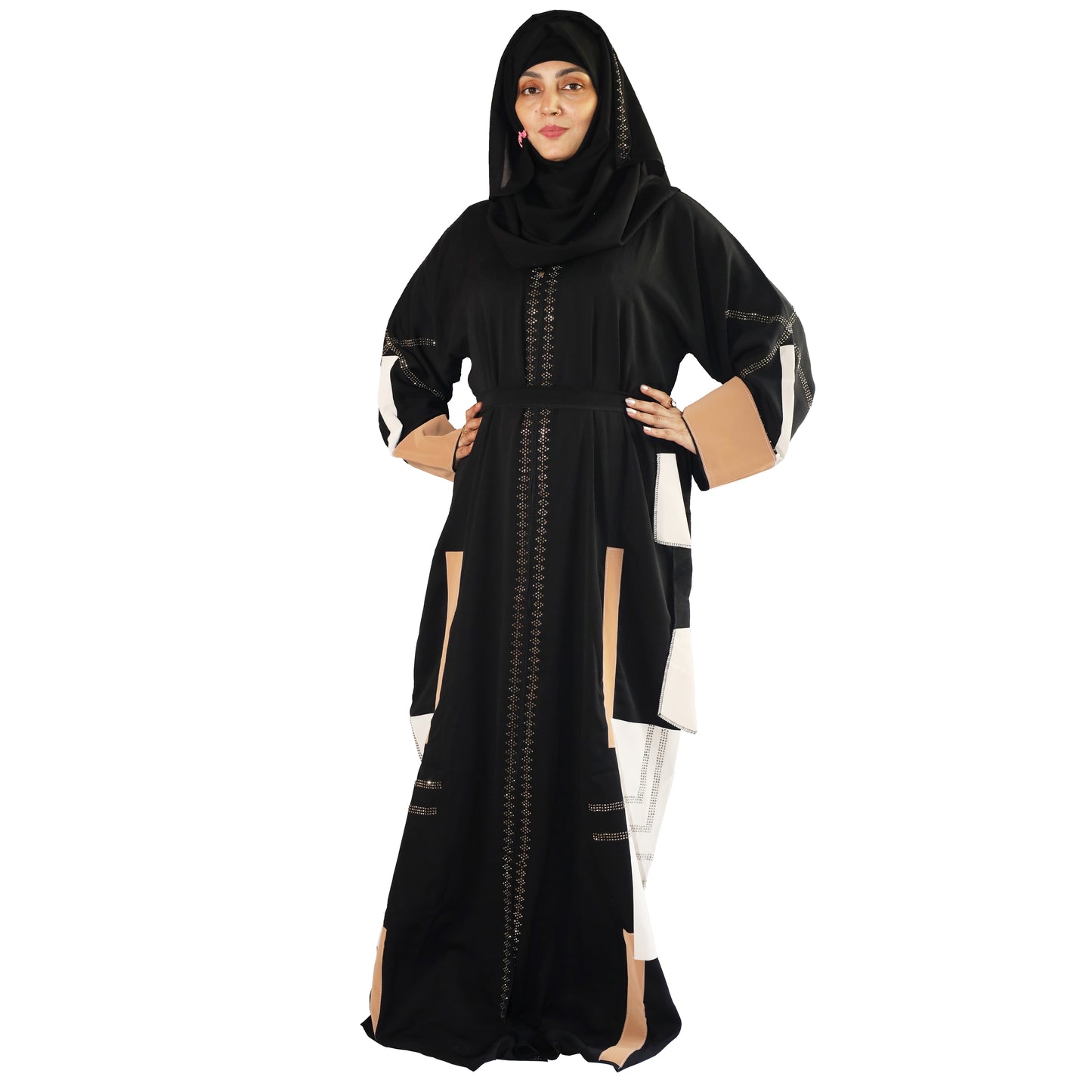 Leather patch Abaya