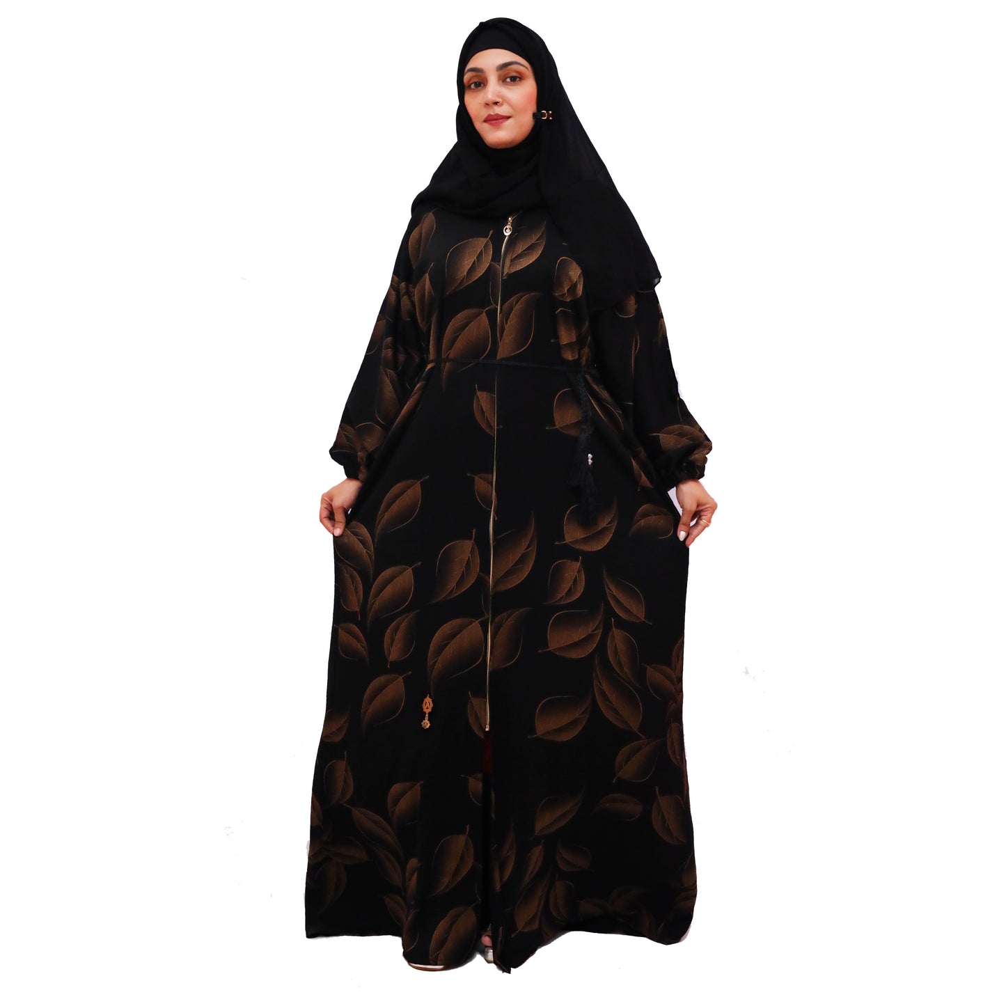 PLAIN CHAIN PRINT ABAYA