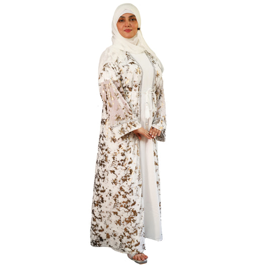 Marble print Abaya