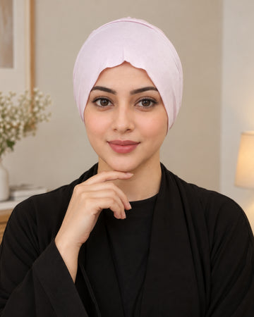 Soft Baby Pink Stretch Hijab Inner Cap