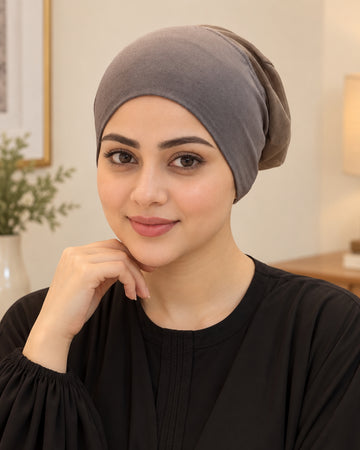 Mocha Taupe Stretch Hijab Inner Cap