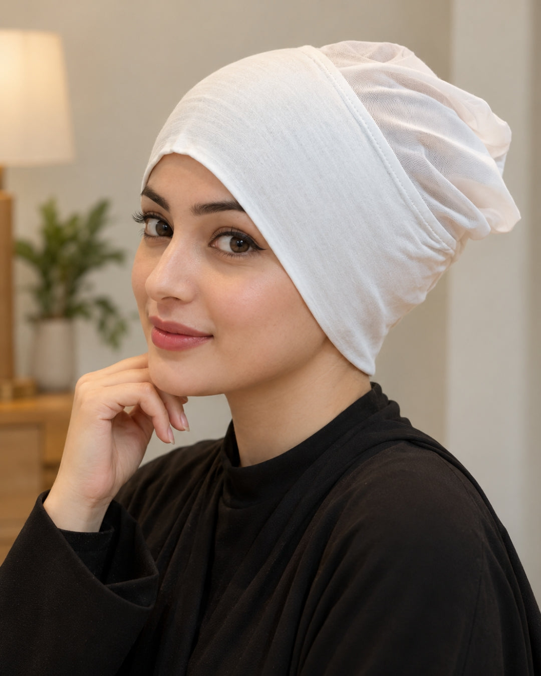Classic White Stretch Hijab Inner Cap