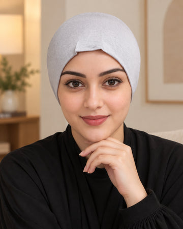 Soft Grey Stretch Hijab Inner Cap