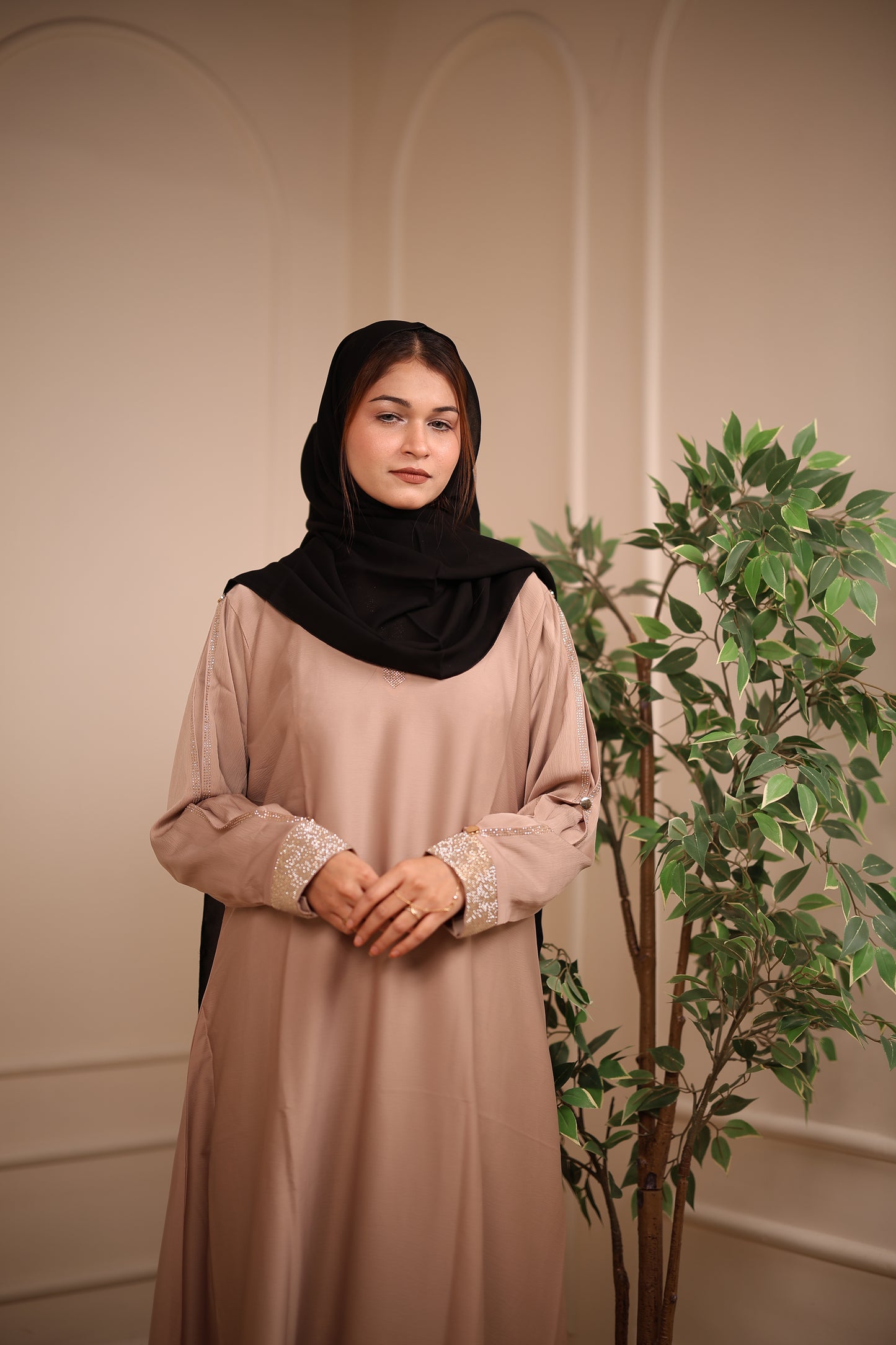 Gold divine abaya