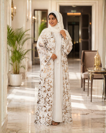 Marble print Abaya