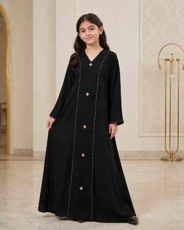 Kids Premium Black Abaya