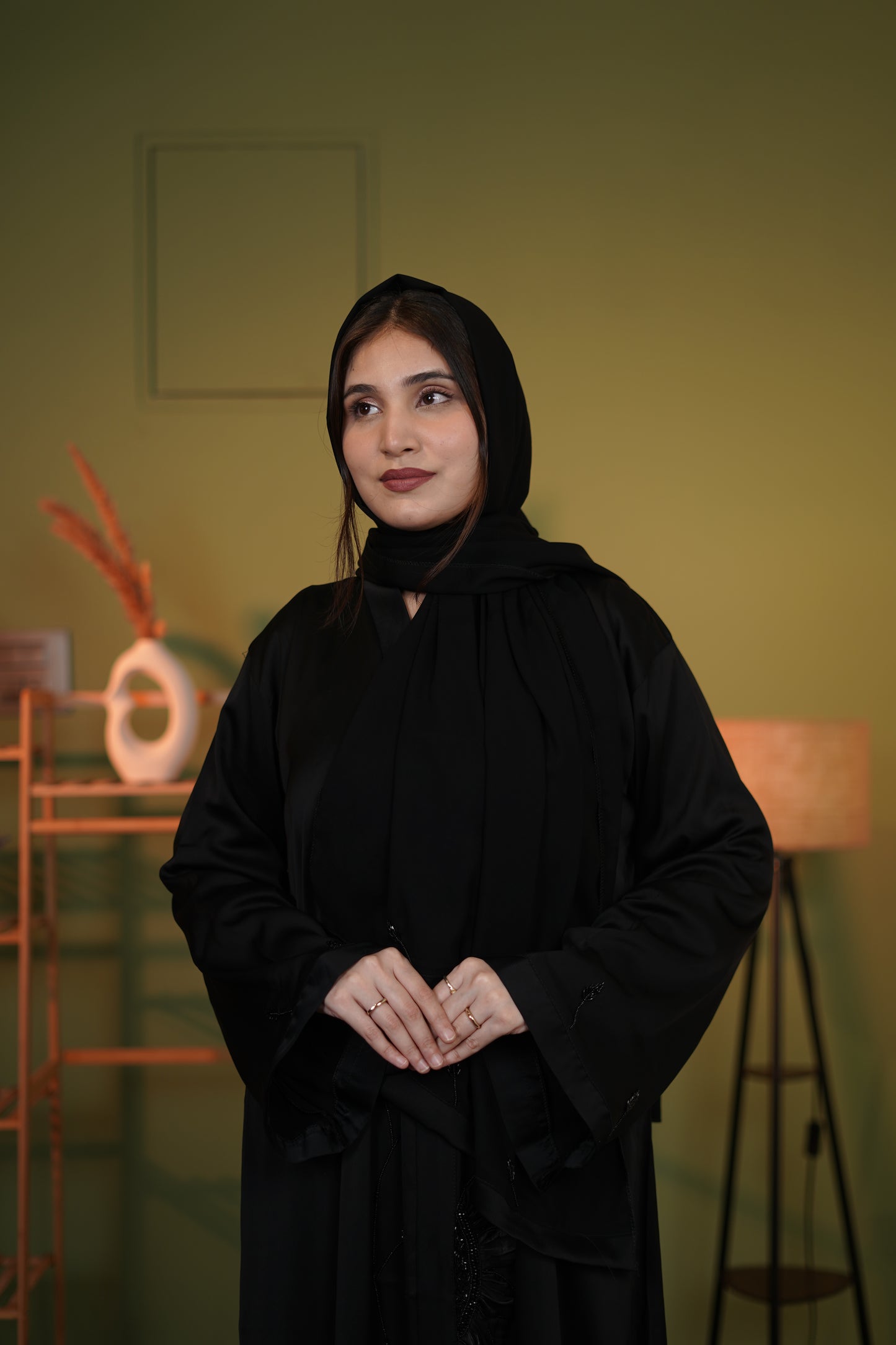 BLACK SUNFLOWER ABAYA