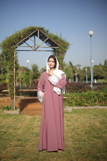 Pink shine abaya